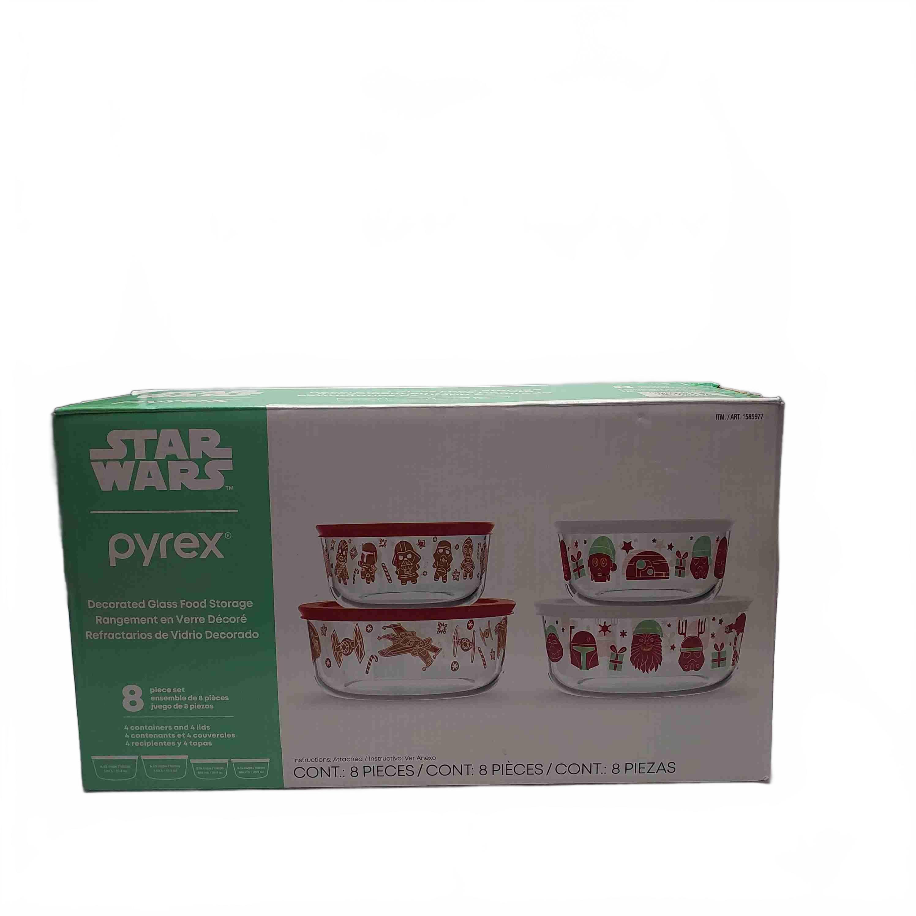 Star Wars Bowl Set Pyrex 8 Piece Set White (1433257)
