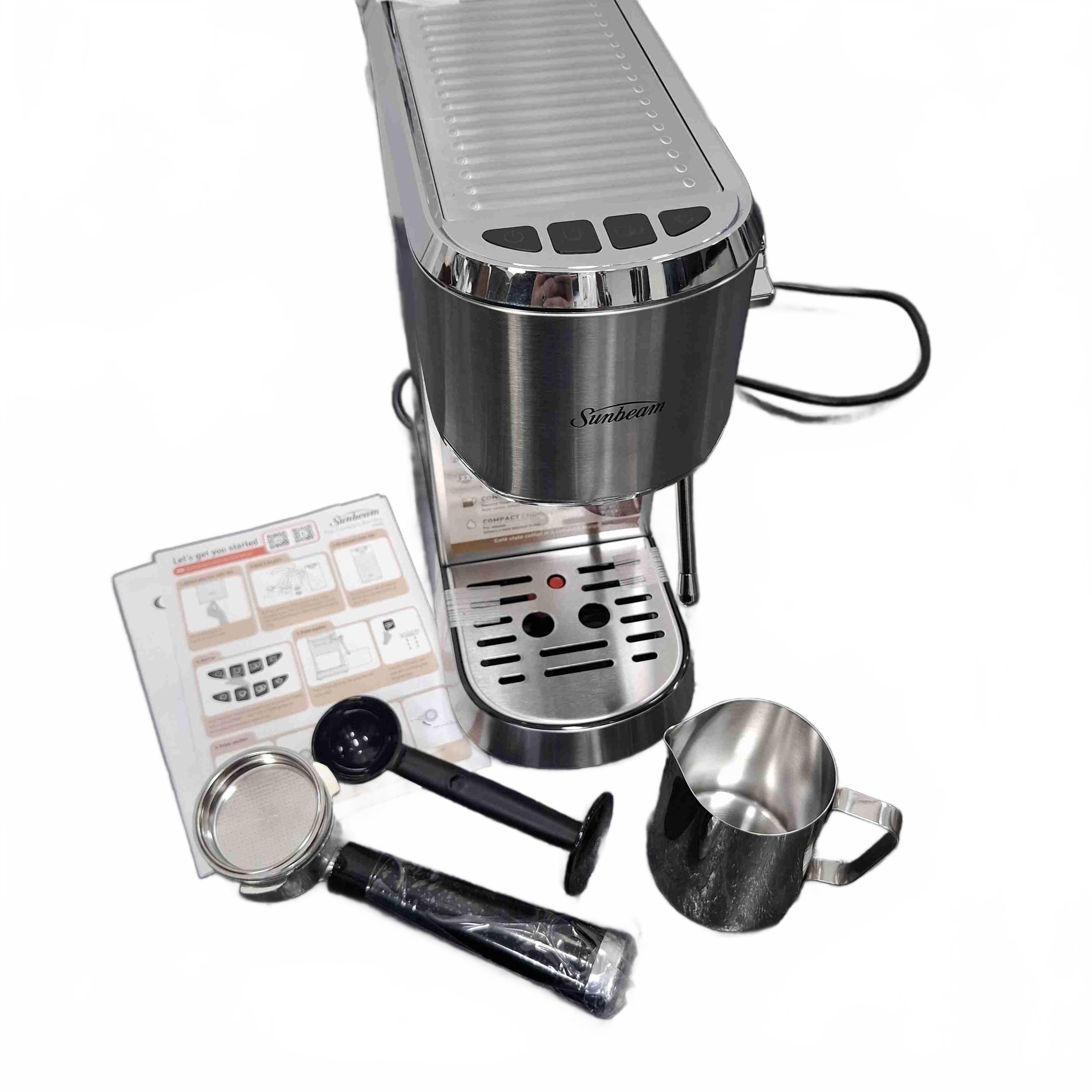 Sunbeam Compact Barista Espresso Coffee Machine EMM2900SS Silver (WR 1435305)