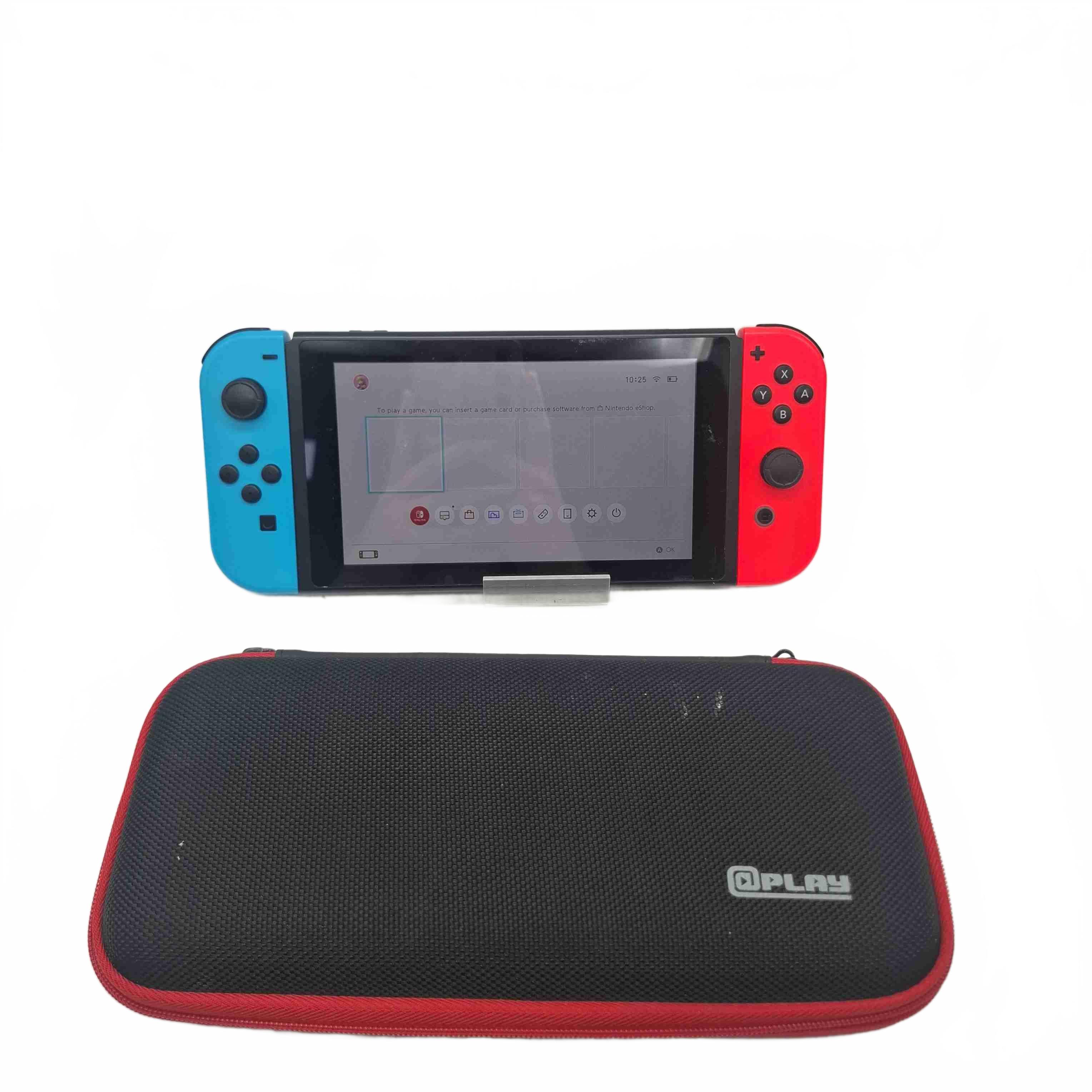 Nintendo Switch Console HAC-001 + Case + Joycon Wrist Straps *Scratched Screen* (WR 1432668)