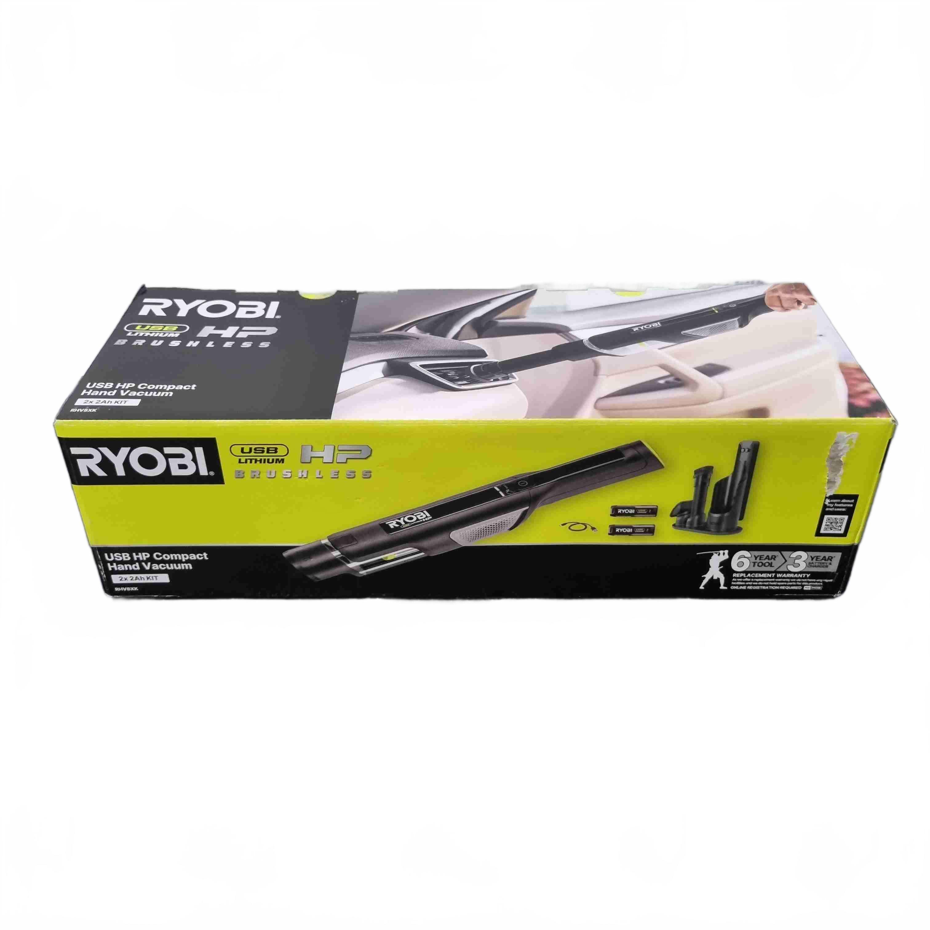 Ryobi USB Lithium HP Brushless Hand Vacuum RHV8X Black (WR 1434038)