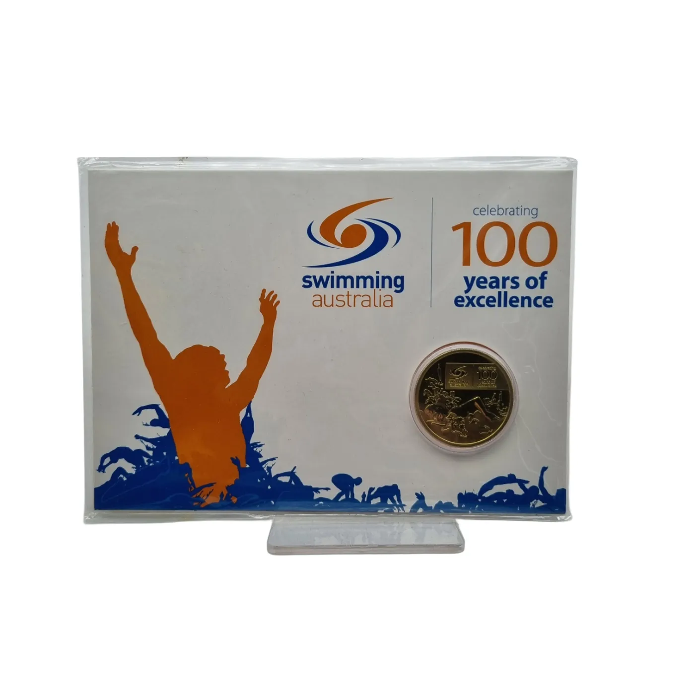 2009 $1 Swimming Australia 100 Year of Excellence Uncirculated One Dollar Coin