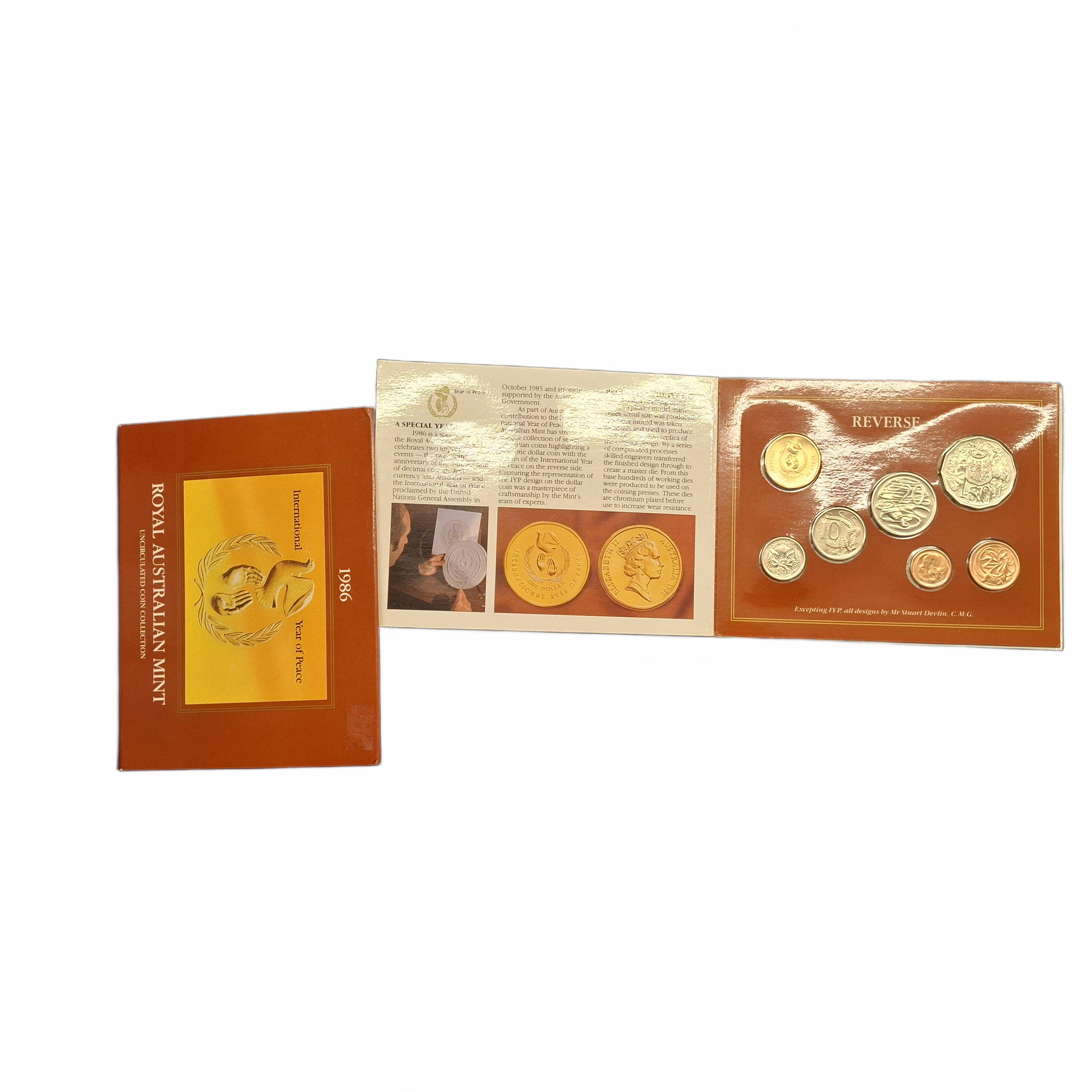 Ram Coin Set 1986 Uncirculated Co Set (JN)