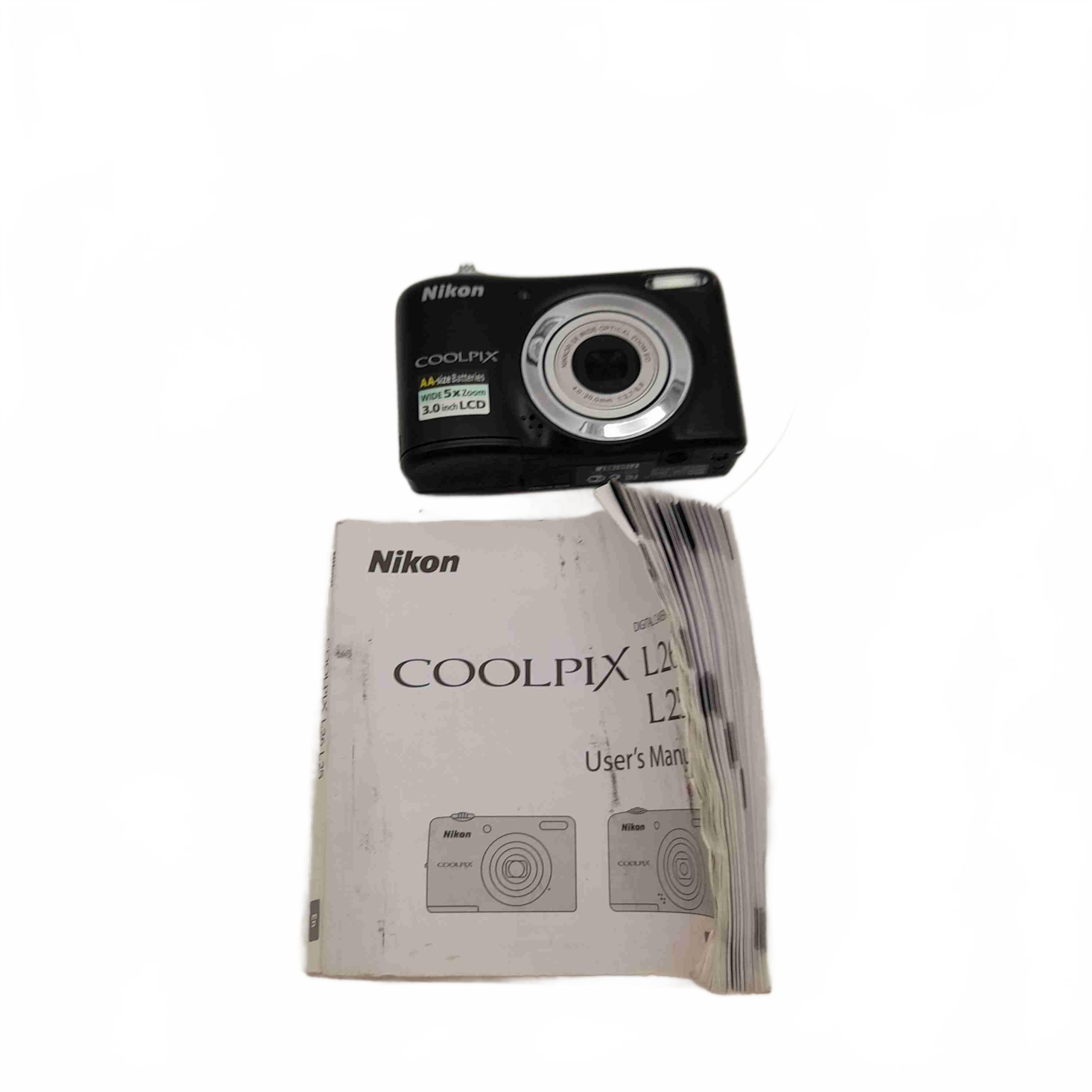 Nikon Coolpix L25 10.1MP Digital Camera + Manual  (WL 1427503)