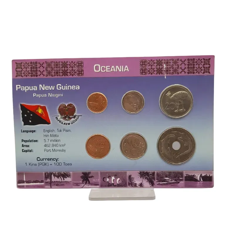 Littleton World Coin Set Oceania Papua New Guinea 2004-2006