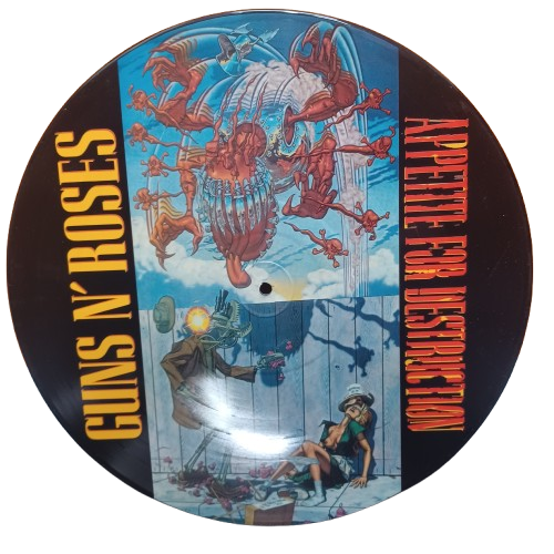 Guns And Roses Appetite For Destruction Record In Plastic Slip