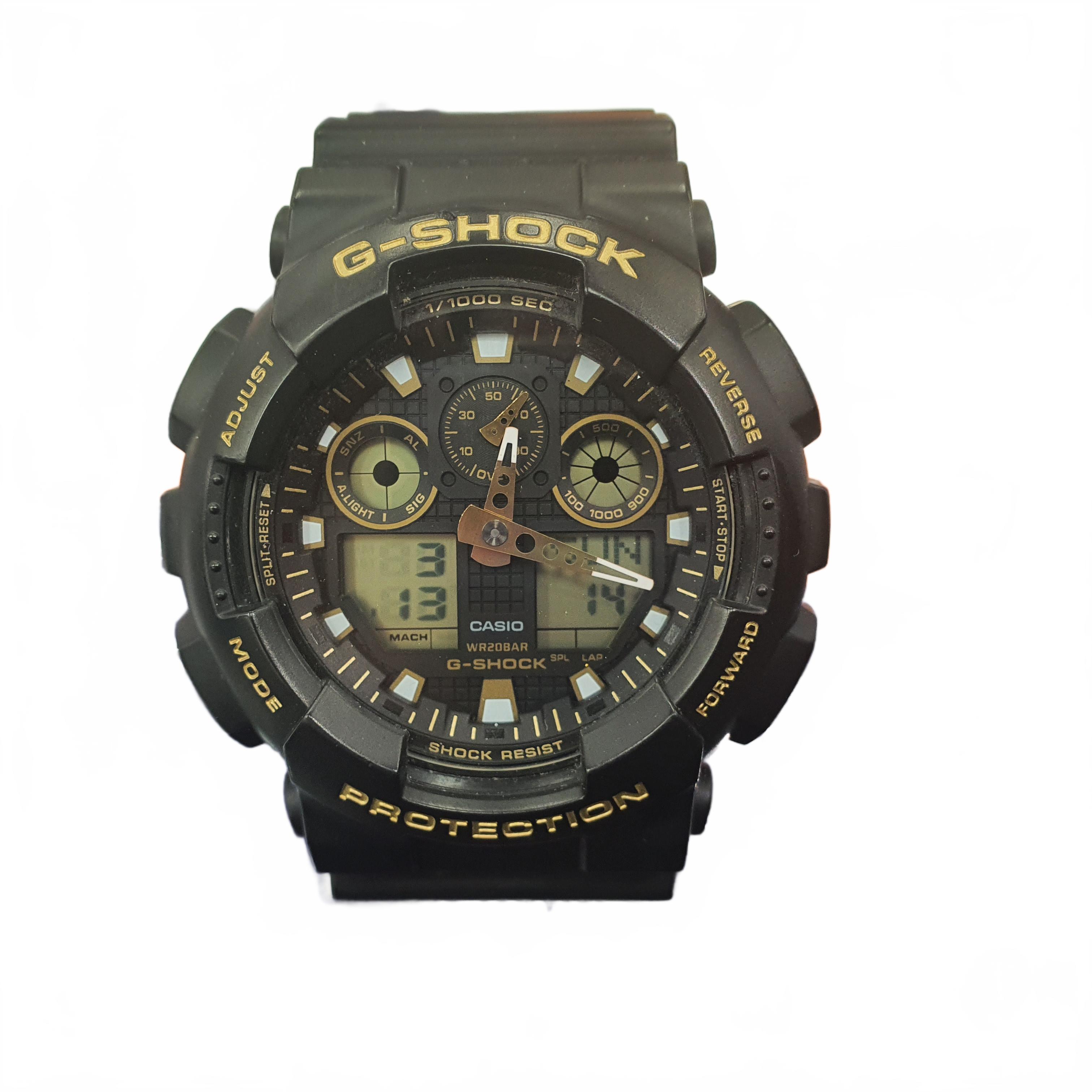 Casio G-Shock GA-100GBX Black Rubber Band GA-100GBX (1428261) (MR)