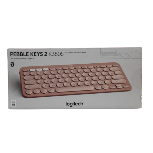 Logitech Pebble Keys 2 K380S Wireless Keyboard Pink (In The Box) (LN)