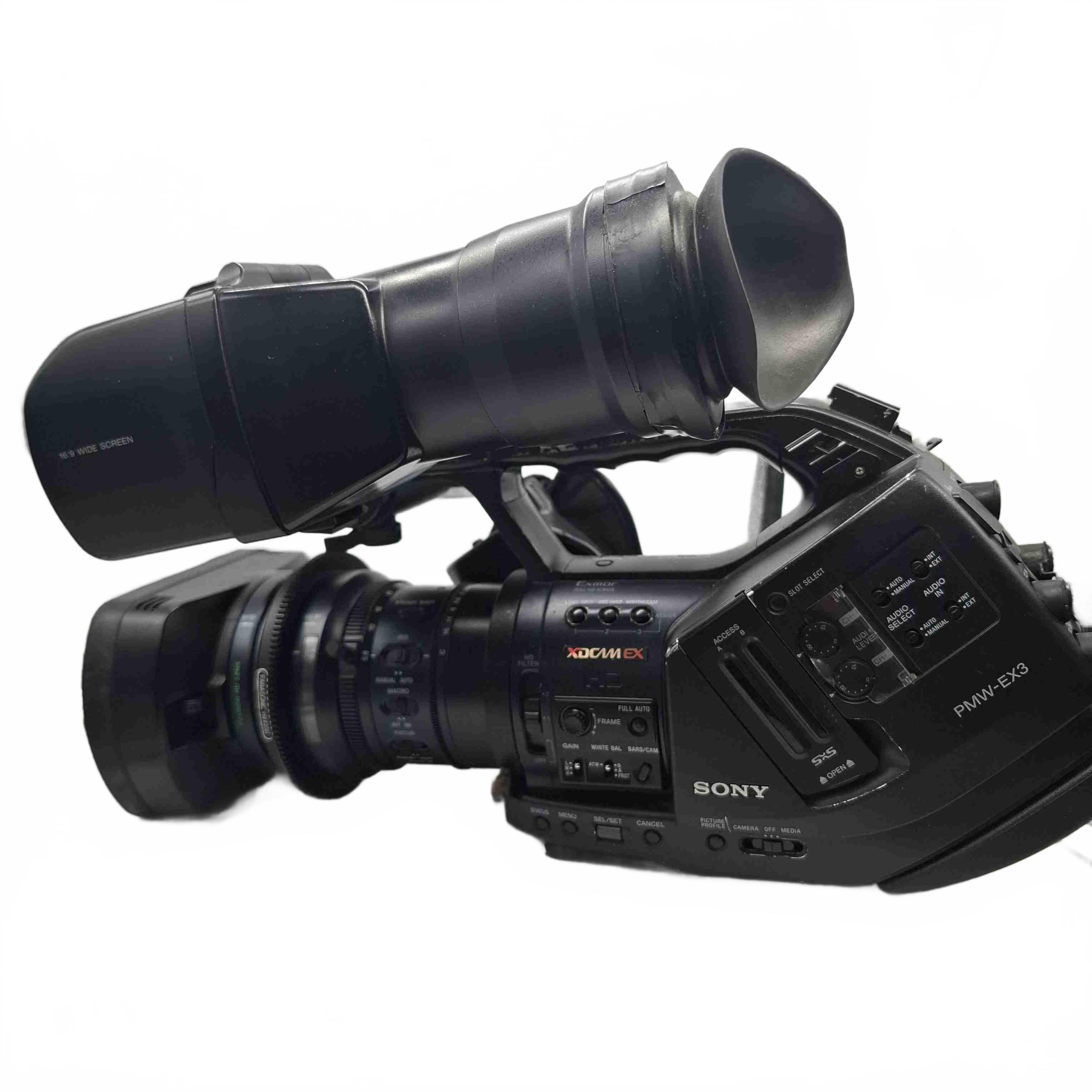 Sony Professional Camcorder XDCAMEX PMW-EX3 Kit + 3x Batteries, Charger, Lens Mount, Shoulder Mount, 0.8x Wide Conversion Lens (1435438)