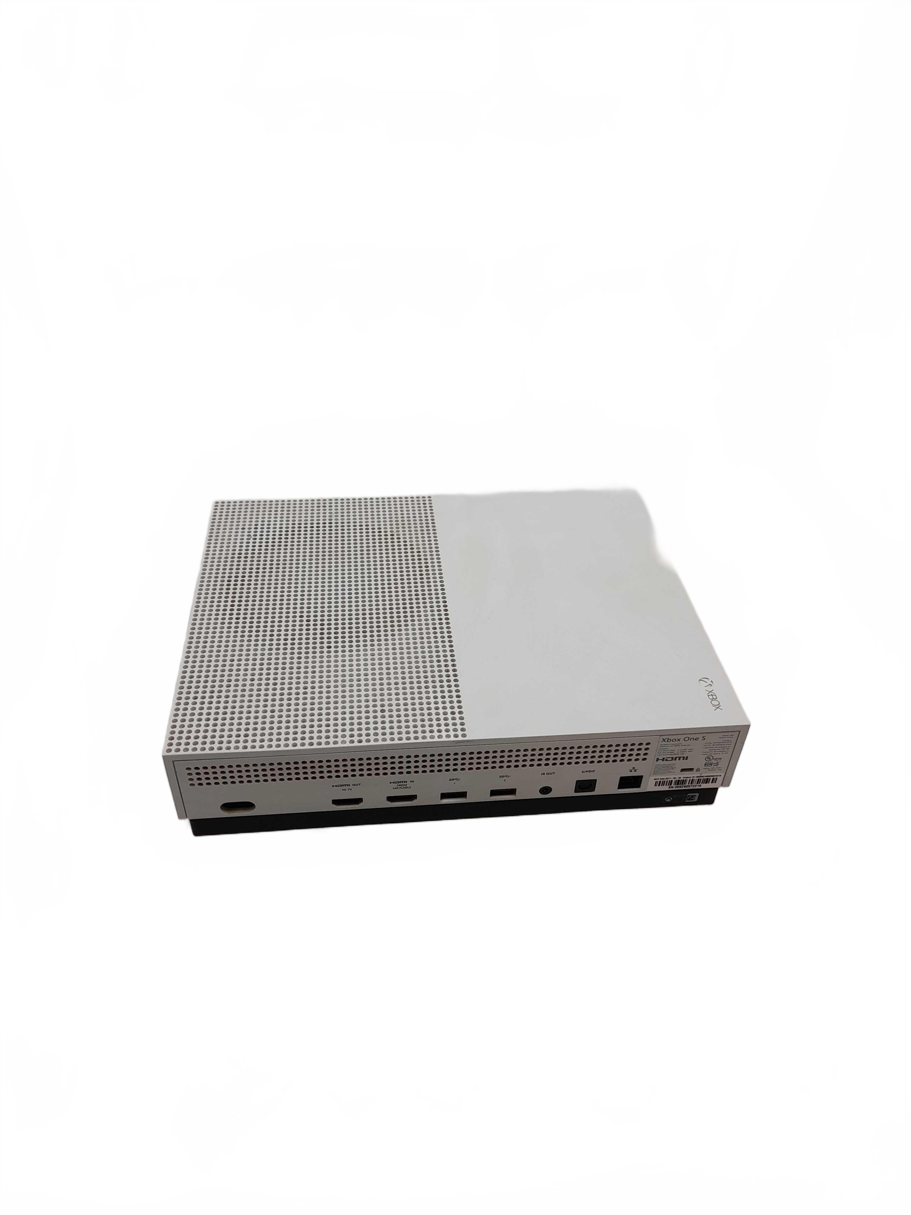 Microsoft Xbox One S Console 500GB White 1681 With Leads No Controller Good Working Condition (WL1431731)
