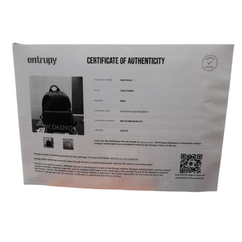 Louis Vuitton Damier Infini Campus Backpack Black with Certificate of Authenticity (LN)