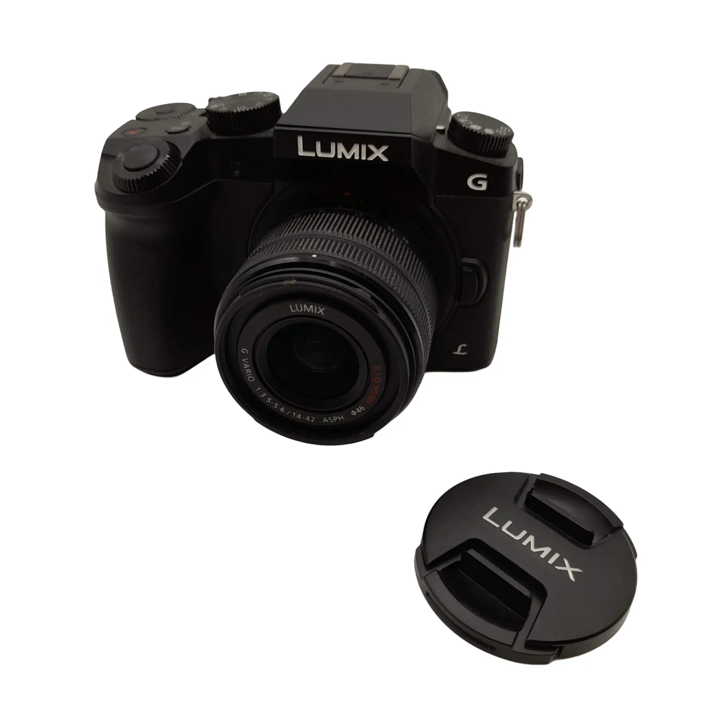 Panasonic Lumix DMC-G7 Black SLR Camera + Case + Strap + Charger + 2x Batteries (WL 1418970)