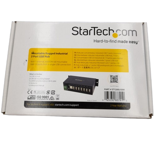 Startech Usb hub ST7200USBN 7 Ports Black Like New In Box
