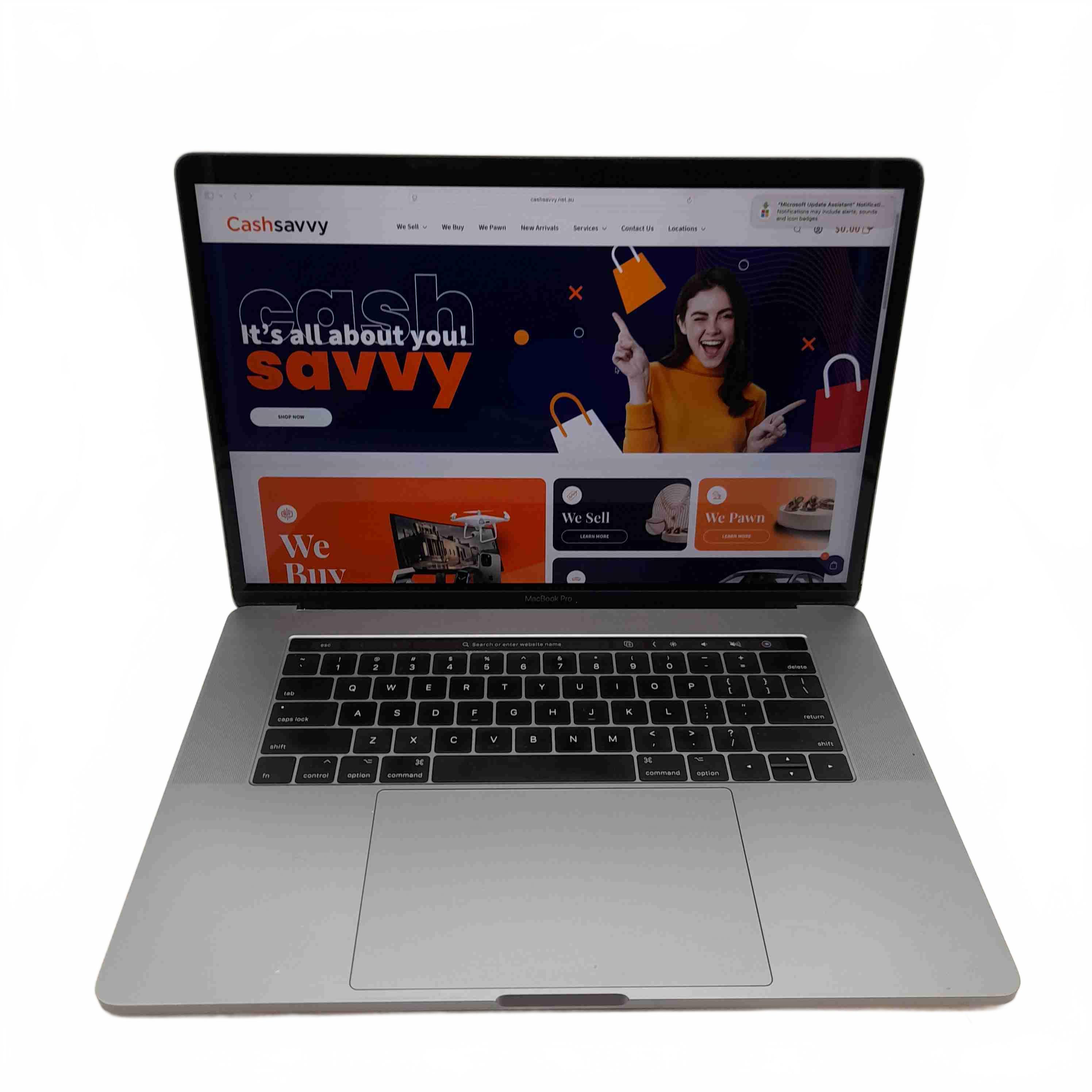 Apple MacBook Pro A1707 15.4-Inch 2017 Silver Laptop + Charger  (WL 1430259)