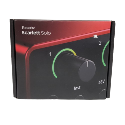 Focusrite Scarlett Solo 4th Gen USB Audio Interface in Box Like New (LN)
