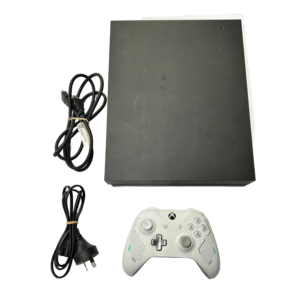 Microsoft Xbox One X 1TB Black With HDMI Power And Controller (MK)
