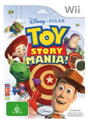 Toy Story Mania 3D Nintendo Wii Game Good Condition With Manual + Glasses (CP-1353599)