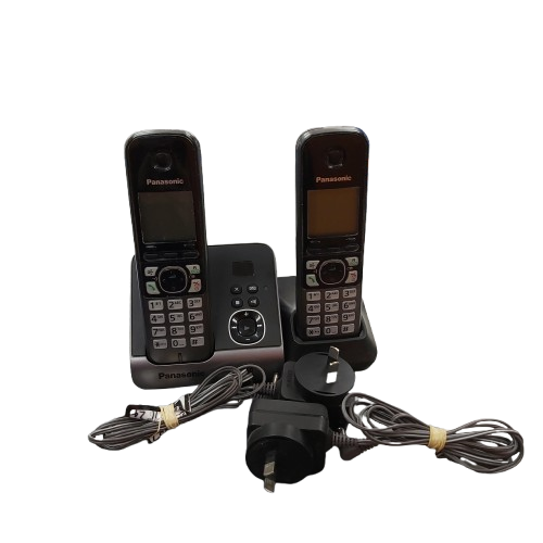 Panasonic Home Phones KX-TG6722ALB 2x Phones With 2x Bases And Power Supply (NA1354521)