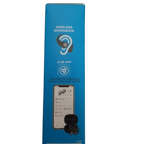JLab Epic Open Sport True Wireless Earphones Black (EBEPOPSPRTRBLK82) (LN)