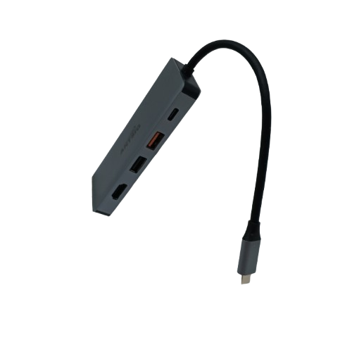 Antsig AP542B 7-In-1 USB-C Multiport Adaptor, Grey, Like New, Opened (WR)