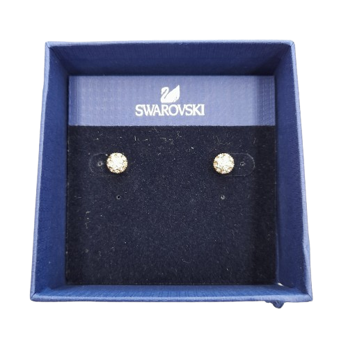 Ladies 925 Sterling Silver Rose Gold Plated Sphere Earrings (LN)