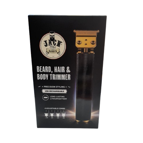 Jack The Barber Beard, Hair and Body Trimmer Set Black (LN)