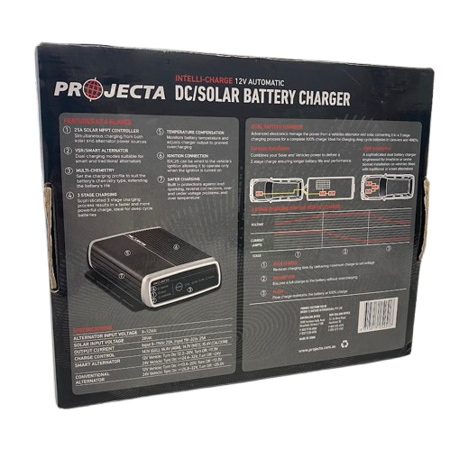 Projecta DC/Solar 3 Stage Battery Charger 9-32V – 25A – As New In Box.