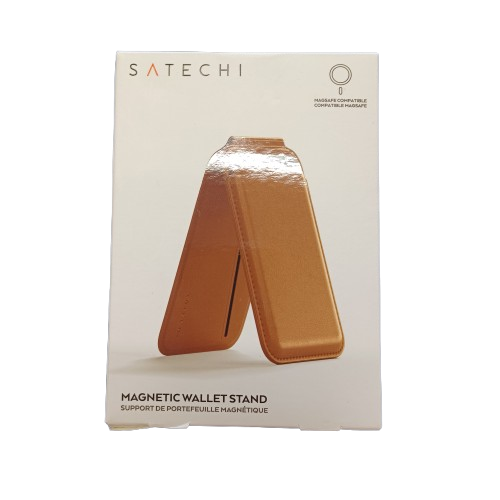 Satechi Magnetic iPhone Wallet Stand (Brown) New In Box