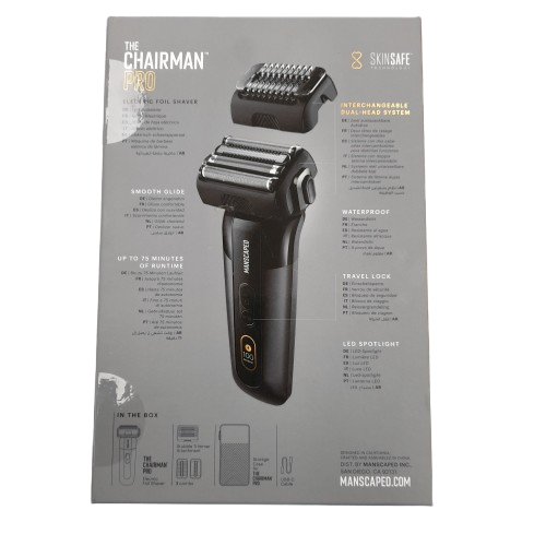 Manscaped The Chairman Pro Electric Foil Shaver Black (LN)