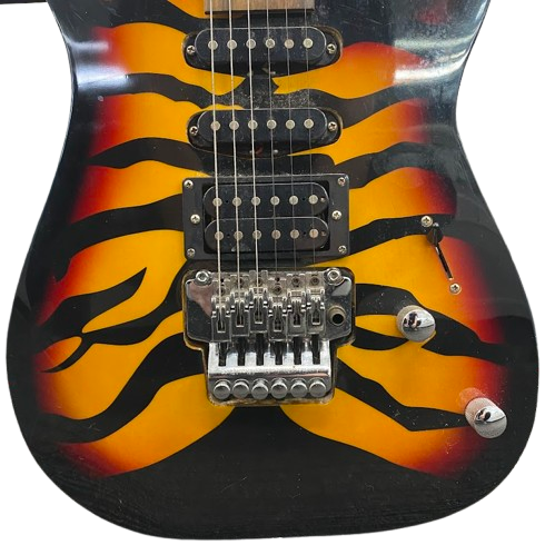 Replica Bad Axe Tiger Stripe Electric Guitar.