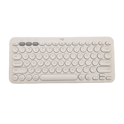 Logitech K380 Multi-Device Bluetooth Keyboard for Mac – Off White (In Box) (JN)