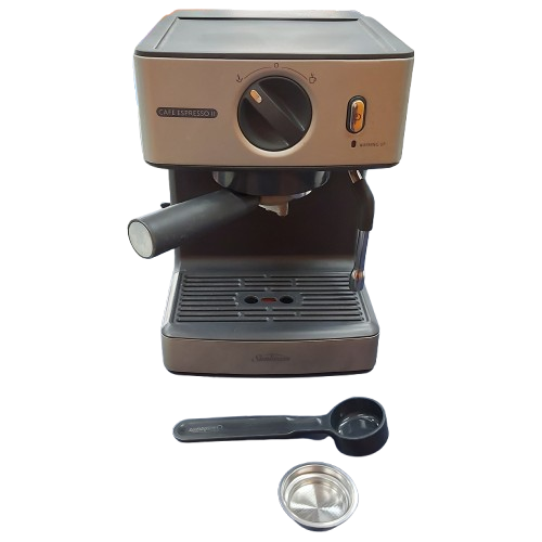 Sunbeam Cafe Espresso 2 Grey, With Scoop, 2x Filters, Drip Tray, Water Tank, Used  Condition (NA 1353738)