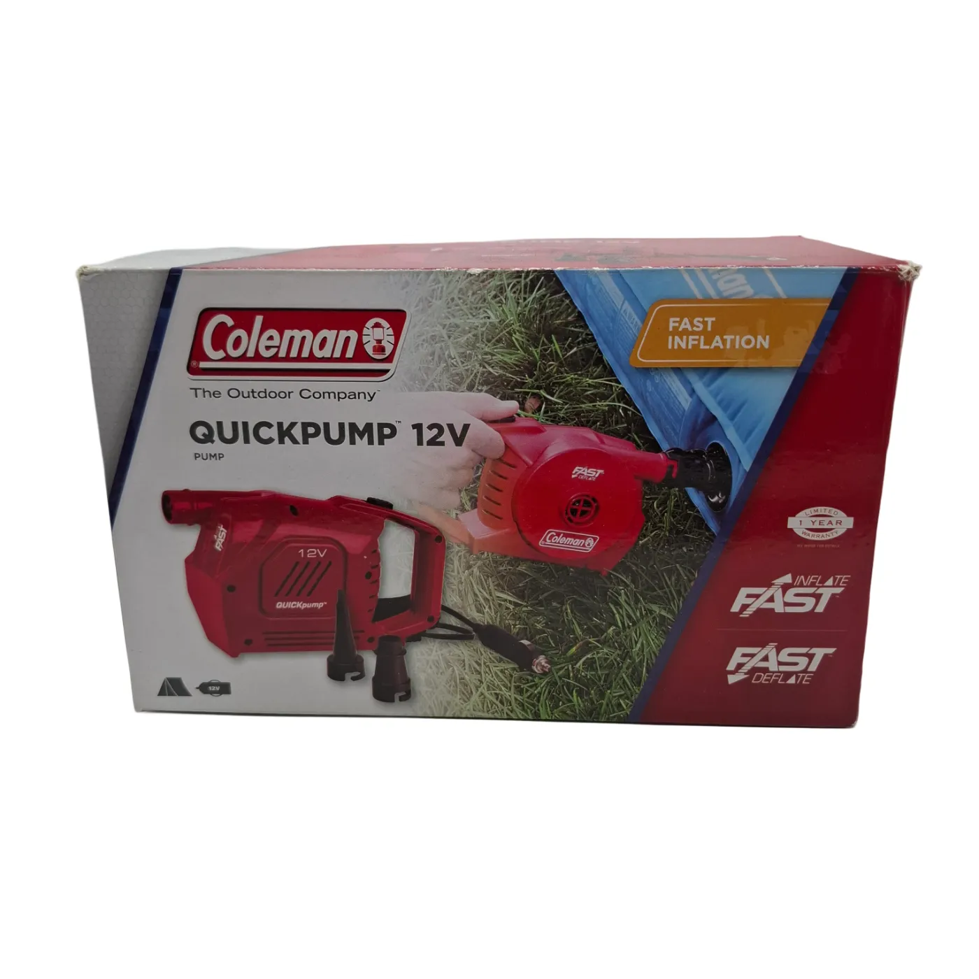 Coleman QuickPump Air Pump + Box + Nozzles (WR)