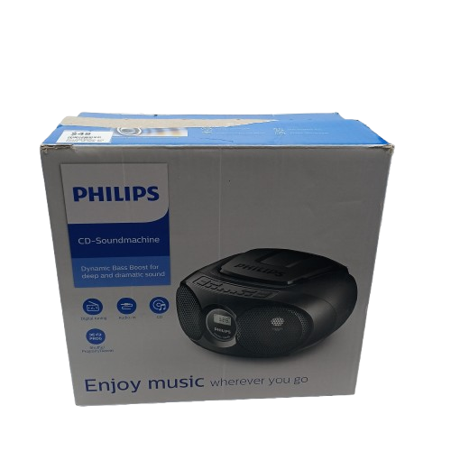 Philips AZ215B/79 Portable CD Soundmachine and FM Radio Black (1424010)