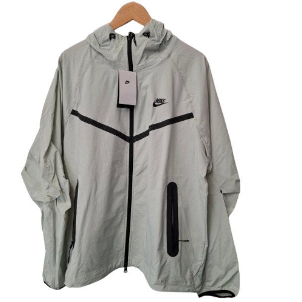 Nike Tech Woven Full Zip Windrunner Jacket Light Army Black Men M HM7151-034 (JN) (BNWT)