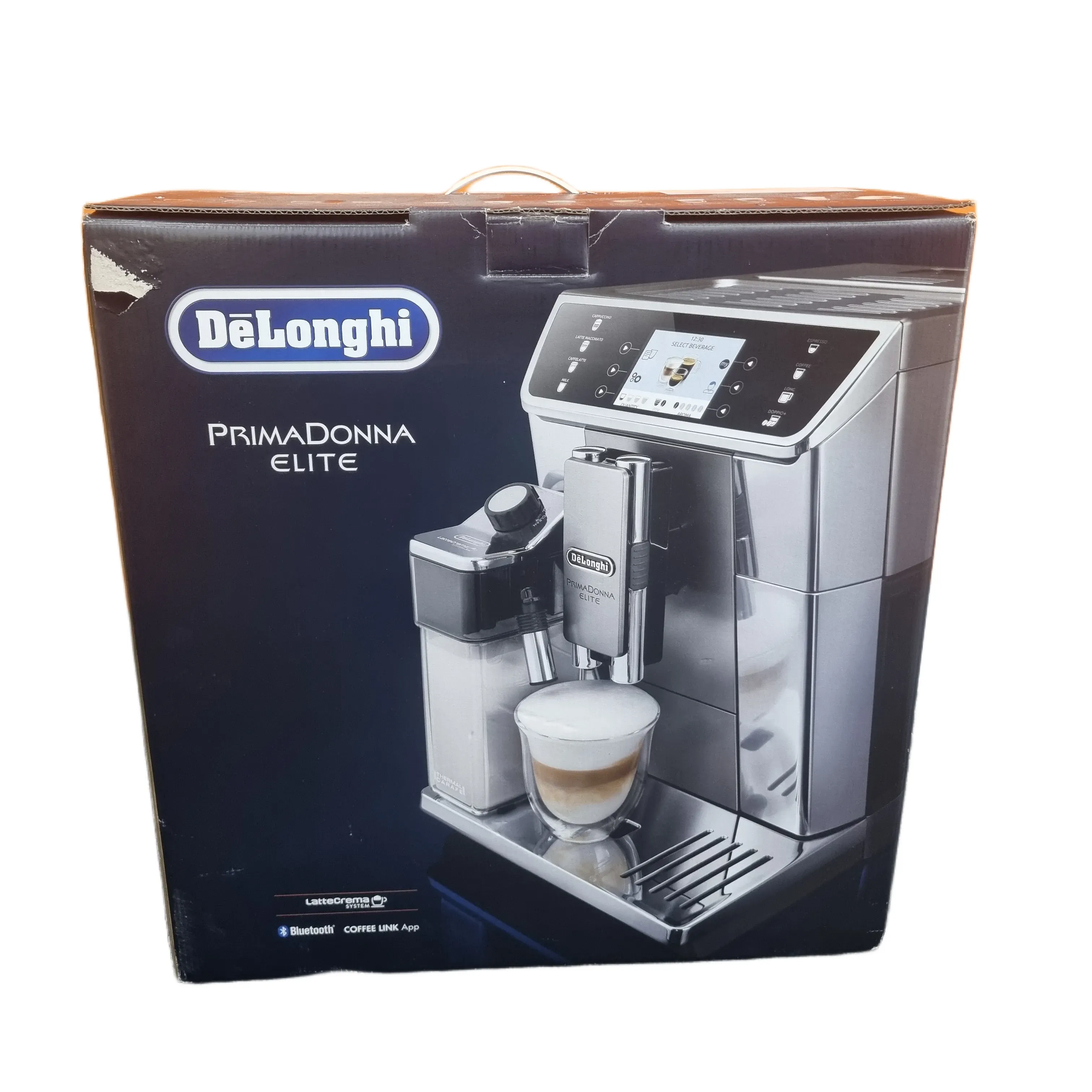 DeLonghi PrimaDonna Elite Experience Automatic Coffee Machine (ECAM650.85.MS) In Box + Attachments