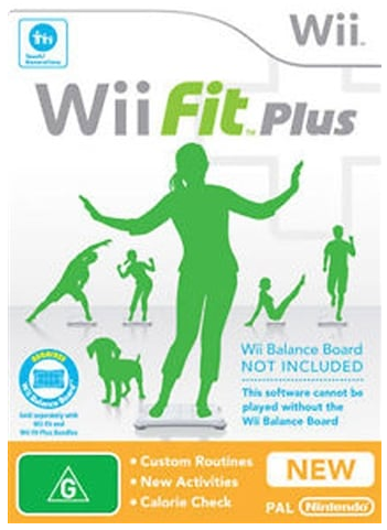 Wii Fit Plus Game Only Nintendo Wii Good Condition with Case and Manual (LN)