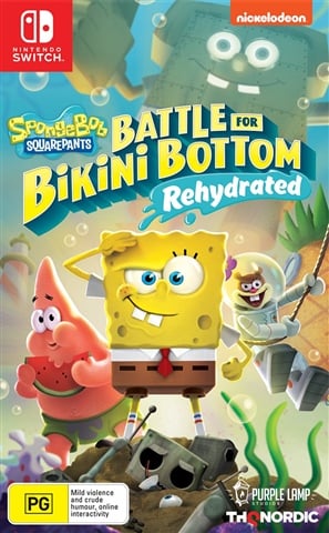 Nintendo Switch Game: Spongebob Squarepants – Battle For Bikini Bottom Rehydrated In Case (WR 1362675)