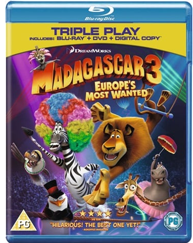 Madagascar 3 Europes Most Wanted Blu Ray Good Condition (CP1364664)