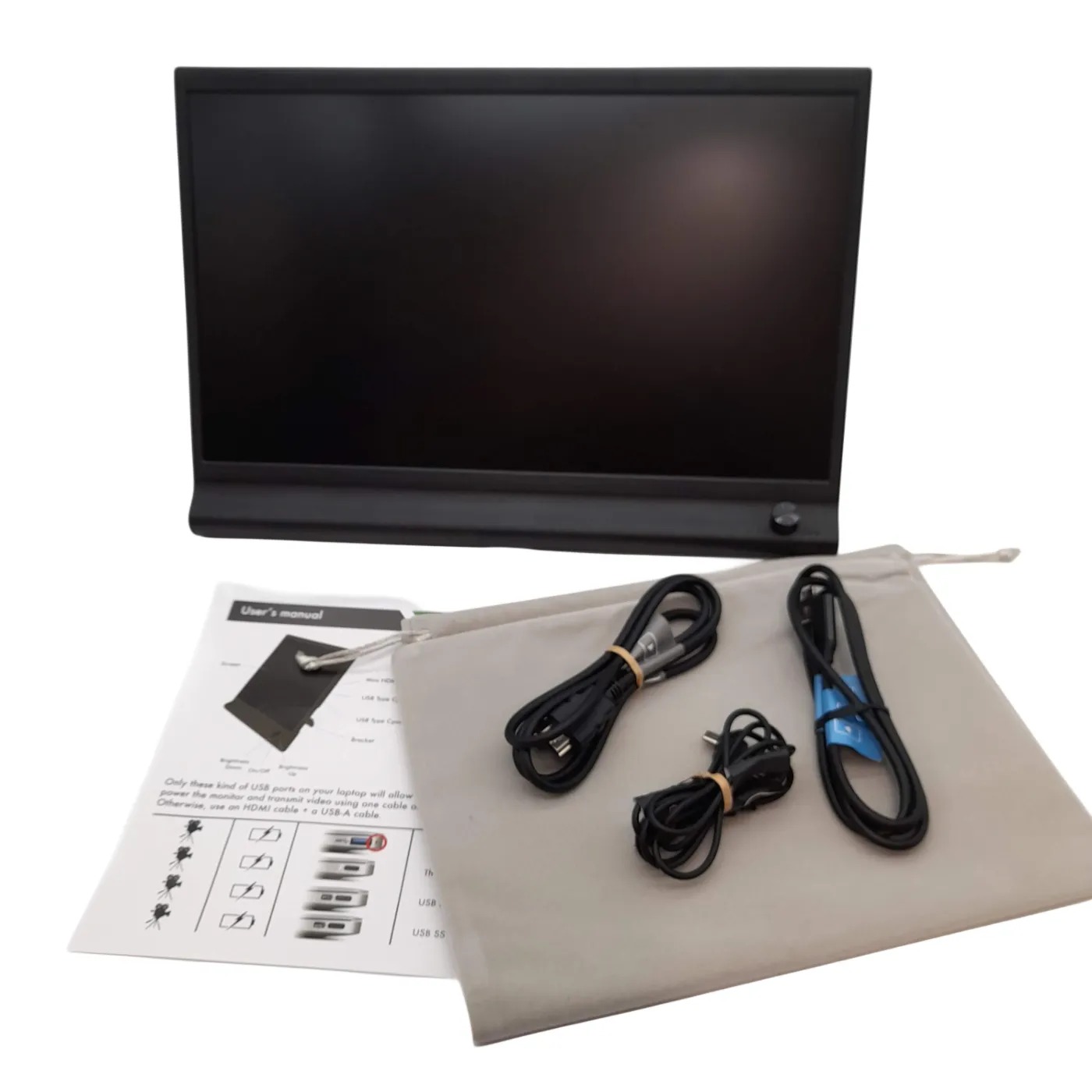 Anvazise EM 1561 External Monitor to Laptop + Cords (WR 1414294)
