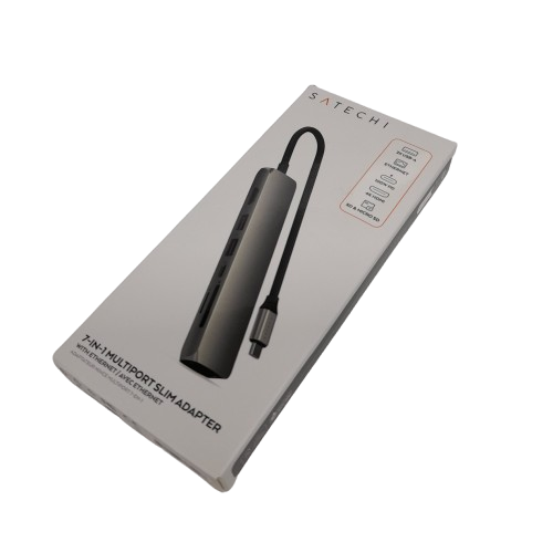 Satechi ST-P7SM 7-in-1 USB-C Slim Multiport Adapter 4K (Space Grey)