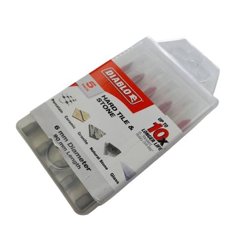 Diablo Hard Tile & Stone Carbide Tipped Drill Bit Set 5-Piece (MR)