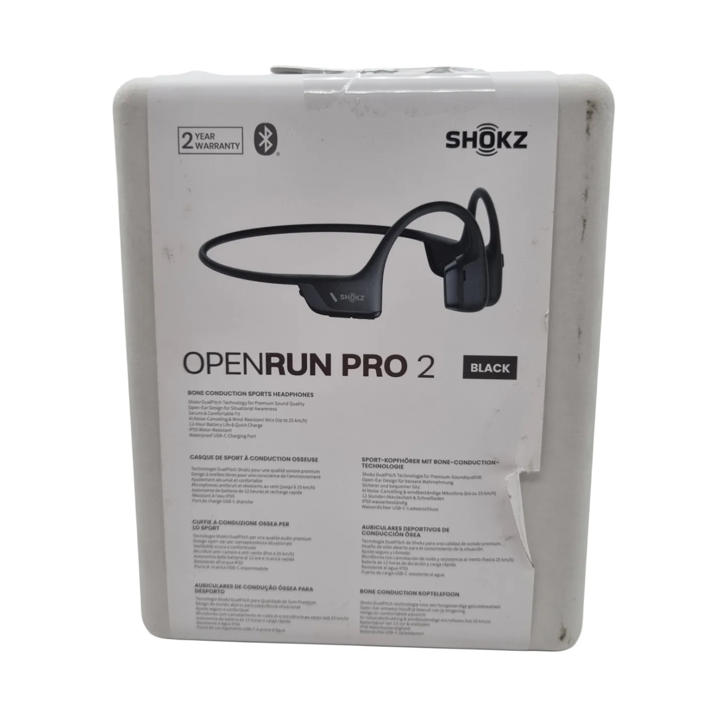 Shokz Earphones OpenRun Pro 2 In box + Carry case + Charger