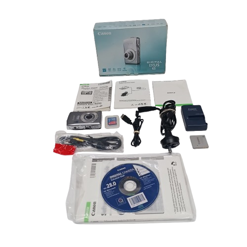 Canon PowerShot SD630 6.0MP Silver + Box + Cables + Manual + Charger + Battery (PC1147) (CP 1406365)