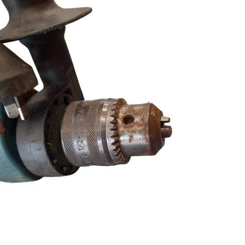 Makita HP1620 Hammer Drill, Corded 240V, Green, Heavily USED Condition With Handle (GE 1393130)