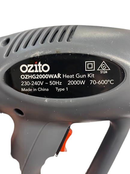 Ozito Heat Gun 5124 Grey (1432242)