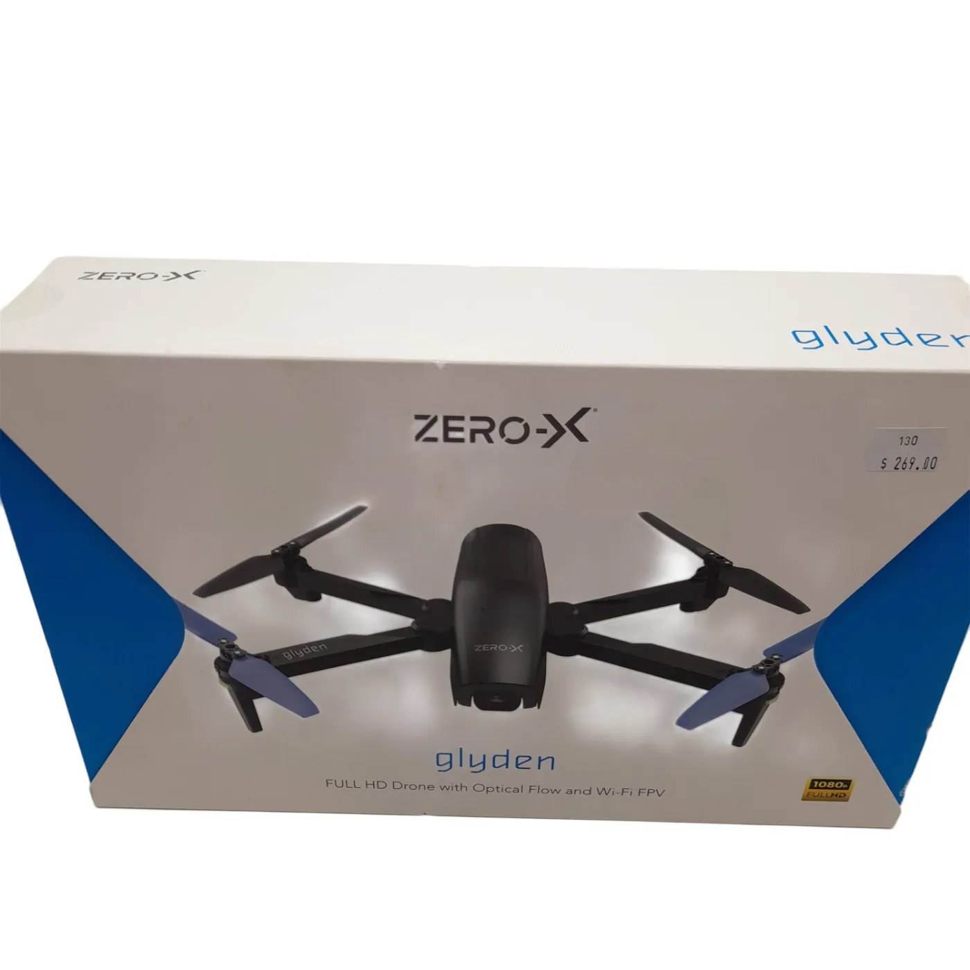 Zero-X Glyden ZX-DR2 Full HD With Optical Flow and WIFI PFV Grey Drone New Sealed in Box With Remote + Charger (WL1424144)