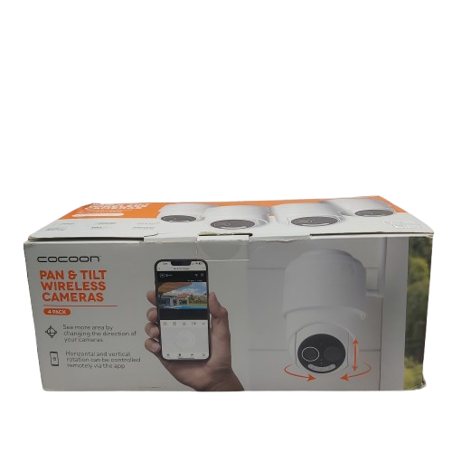 Cocoon Security Cameras – 4 Pack (Pan & Tilt) (CP)