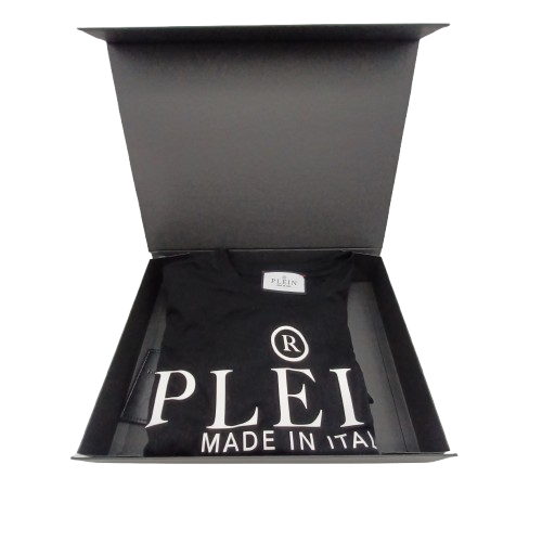 Philipp Plein Men’s T-Shirt, 5XL, Black, “Plein Made In Italy” Design On Front, Excellent Condition, With Box & Tags