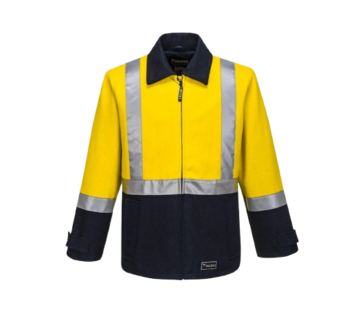 Huski Welder Bluey Jacket Size 97 Medium Yellow Navy PW-K8018YNRM (MR)