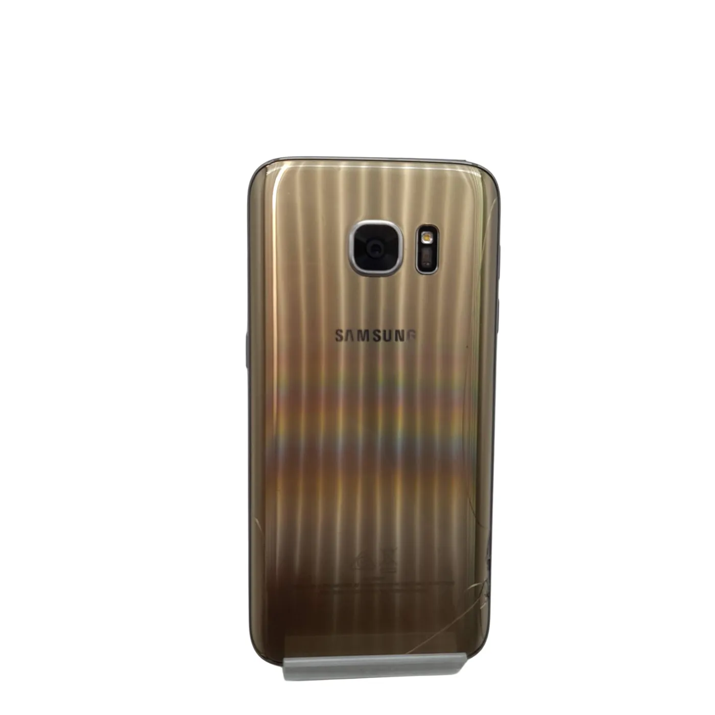 Samsung Galaxy S7 Mobile Phone 32GB Silver SM-G930F *Cracked Front and Back*(WL 1384108)